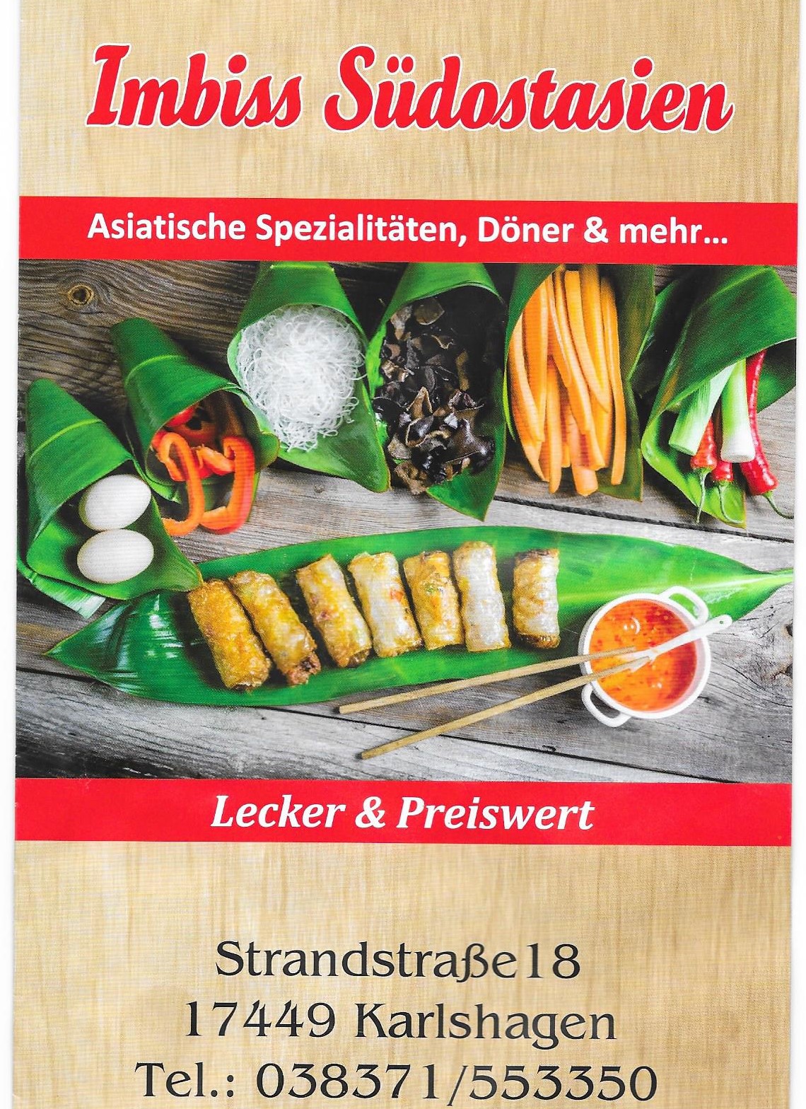 Lecker asiatisch Essen